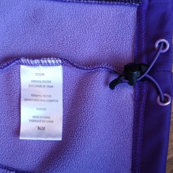 O'NEILL Hooded Fleece Jacket Purple Print M - Picture 8 of 9